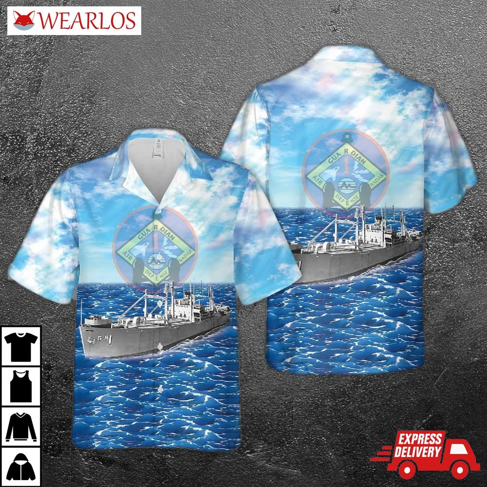 Us Navy Uss Guardian (agr/yagr-1) Hawaiian Shirt