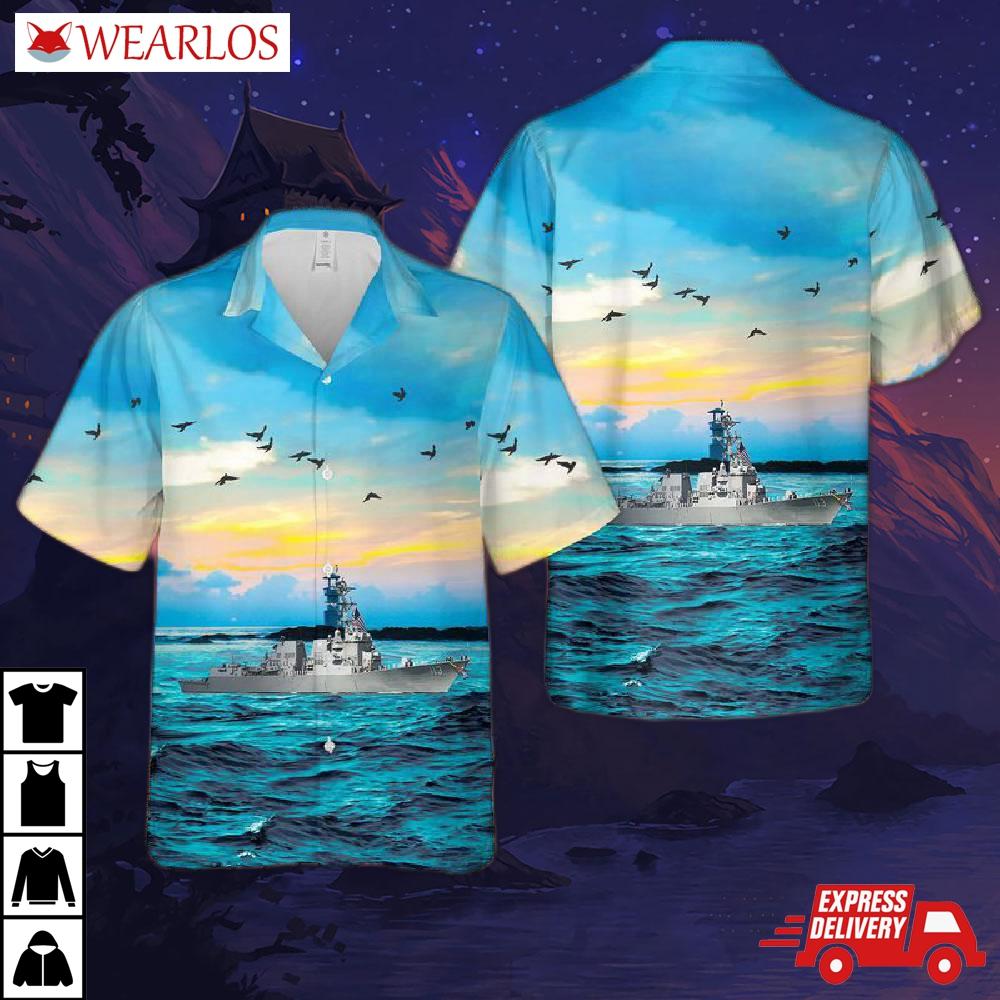 Us Navy Uss John Finn (ddg-113) Hawaiian Shirt