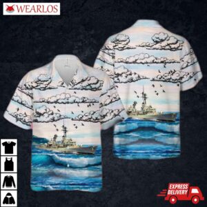 Us Navy Uss John King (ddg-3) Hawaiian Shirt