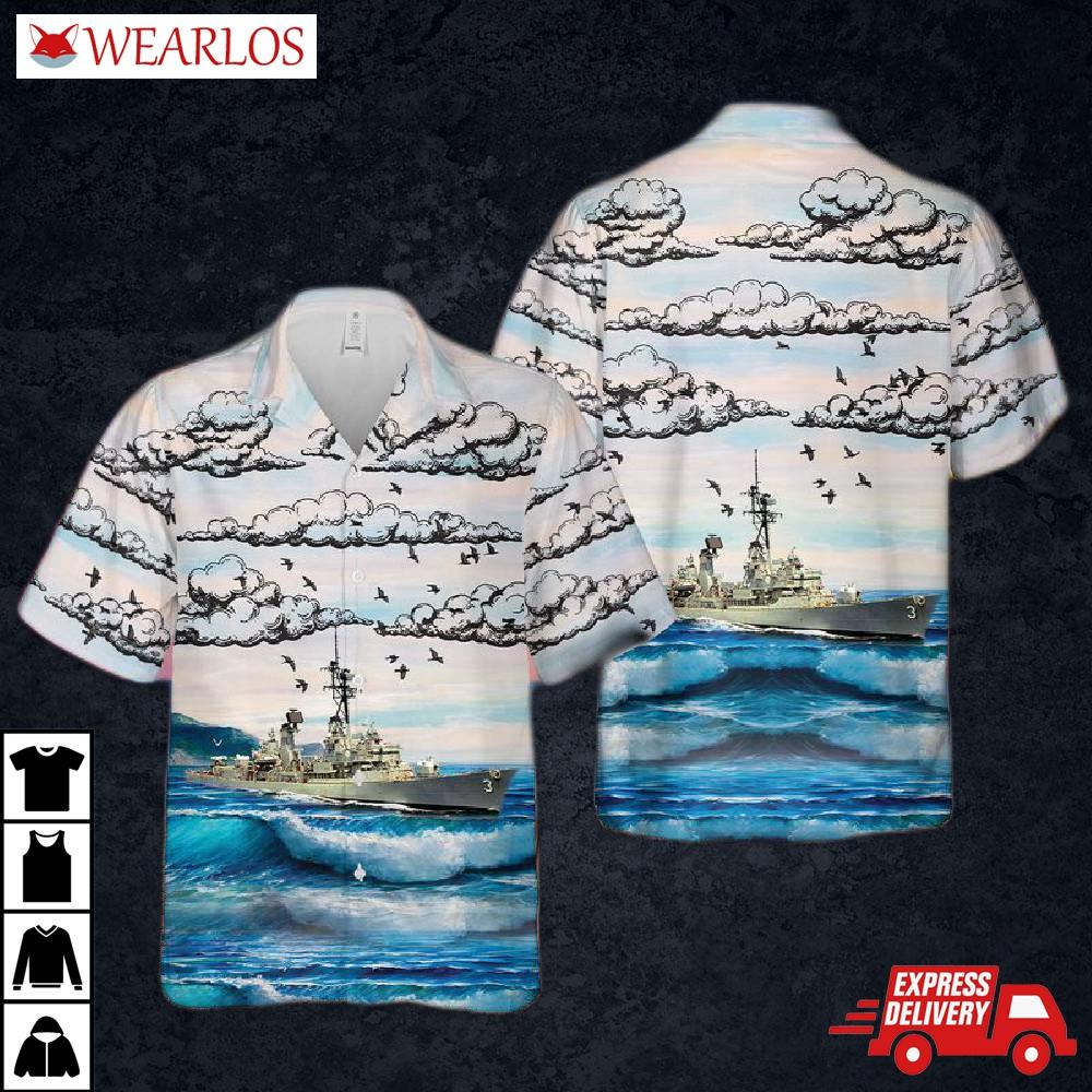 Us Navy Uss John King (ddg-3) Hawaiian Shirt