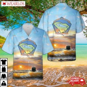 Us Navy Uss L. Mendel Rivers (ssn-686) Hawaiian Shirt