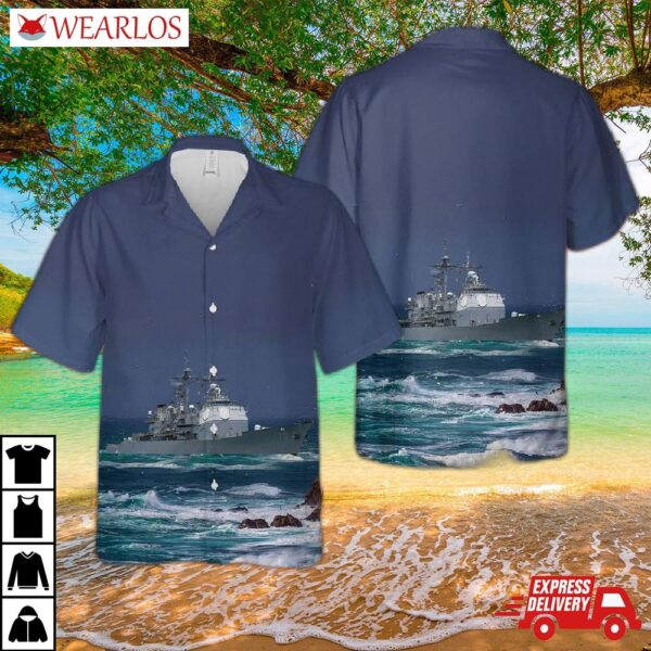 Us Navy Uss Lake Erie (cg-70) Hawaiian Shirt
