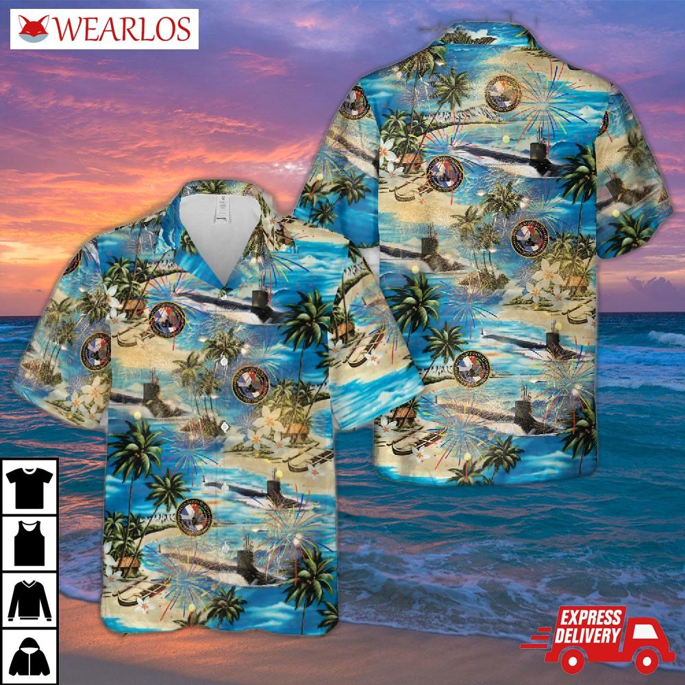 Us Navy Uss Missouri (ssn-780), 4th Of July Hawaiian Shirt