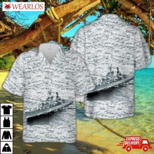 Us Navy Uss Norfolk (dl-1) Hawaiian Shirt