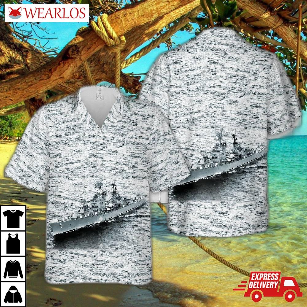 Us Navy Uss Norfolk (dl-1) Hawaiian Shirt