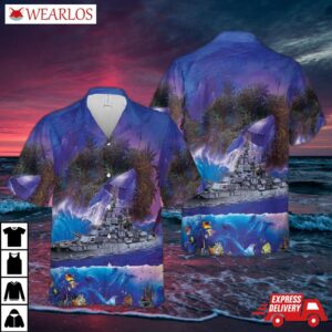 Us Navy Uss Pennsylvania (bb-38) Hawaiian Shirt