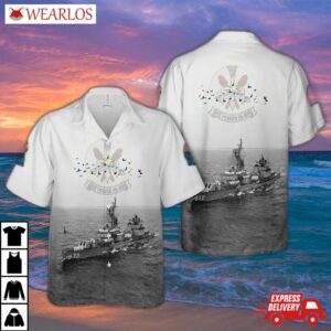 Us Navy Uss Power (dd-839) Hawaiian Shirt