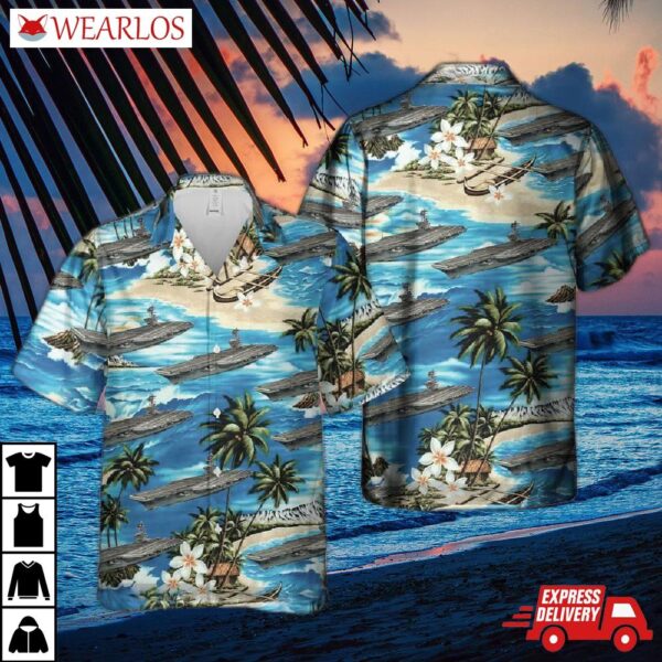 Us Navy Uss Ronald Reagan (cvn 76) Hawaiian Shirt