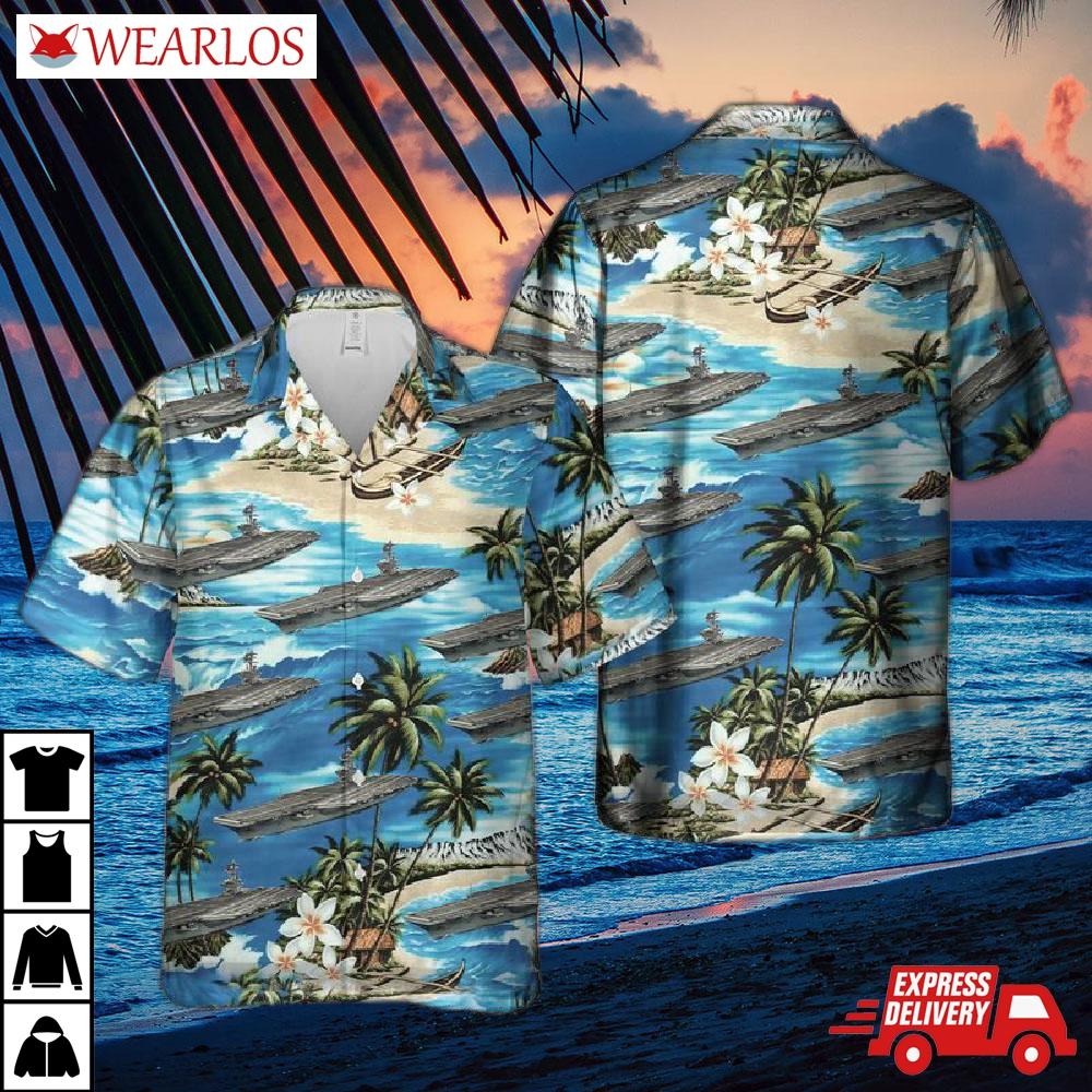 Us Navy Uss Ronald Reagan (cvn 76) Hawaiian Shirt