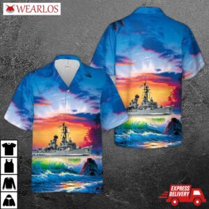 Us Navy Uss Sampson (ddg-10) Hawaiian Shirt