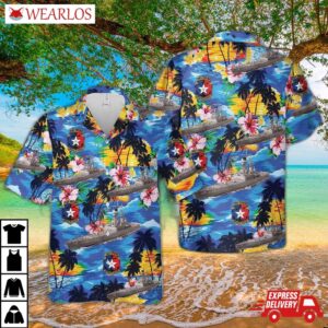 Us Navy Uss Texas (cgn-39) Hawaiian Shirt
