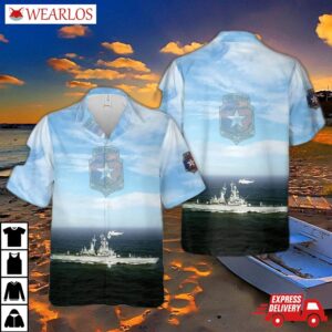 Us Navy Uss Texas Cgn-39 Hawaiian Shirt