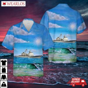 Us Navy Uss Vicksburg (cg-69) Hawaiian Shirt