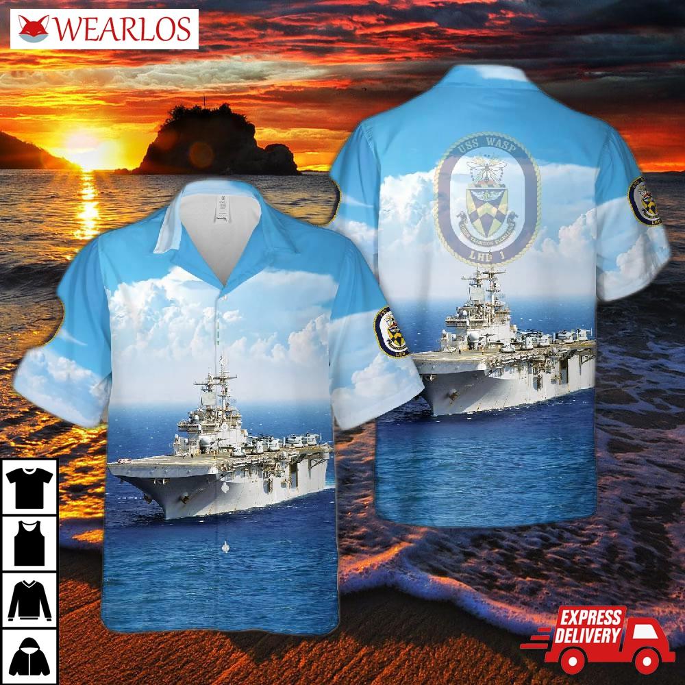 Us Navy Uss Wasp (lhd-1) Hawaiian Shirt