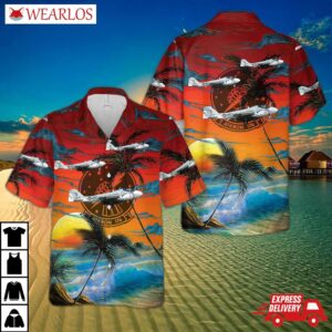 Us Navy Va-176 Thunderbolts A-6e Intruder Hawaiian Shirt