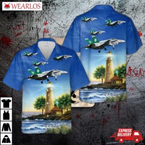 Us Navy Vaq-209 Star Warriors E/a-18g Hawaiian Shirt