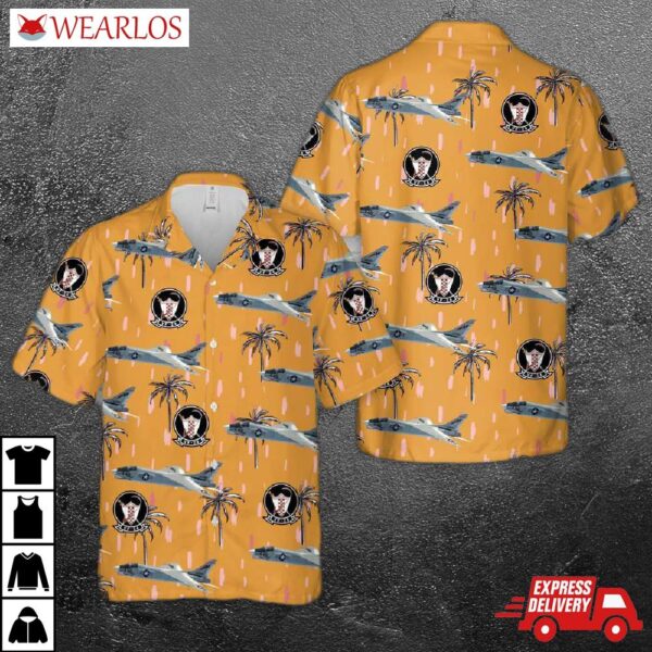 Us Navy Vought F-8 Crusader Of Vf-24 Hawaiian Shirt