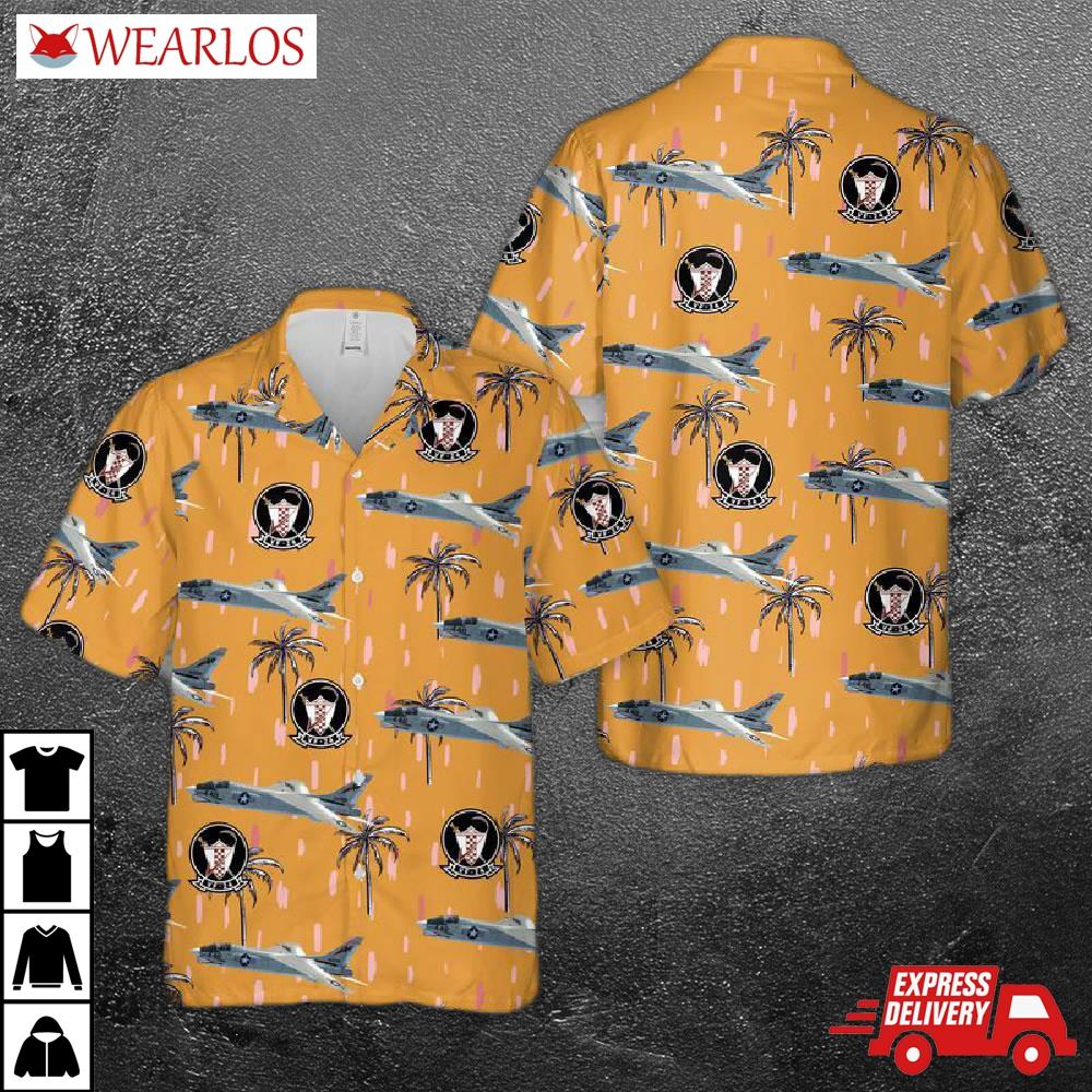 Us Navy Vought F-8 Crusader Of Vf-24 Hawaiian Shirt