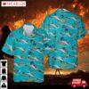 Us Navy Vought F-8j Crusader Of Vf-24 "red Checkertails" Hawaiian Shirt