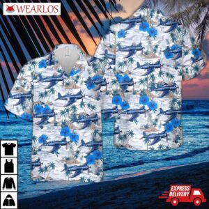 Us Navy Vought F4u-1 Corsair "birdcage" Hawaiian Shirt