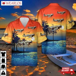 Us Navy Vought F4u-4 Corsair Of Bombing Fighter Squadron 82 (vbf-82) "checkmates" Hawaiian Shirt