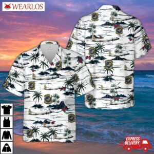 Us Navy Vp-44 (1951-1991) Lockheed P-3c Orion Hawaiian Shirt