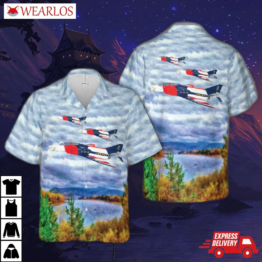Us Navy Vx-4, Air Test And Evaluation Squadron Four Hawaiian Shirt
