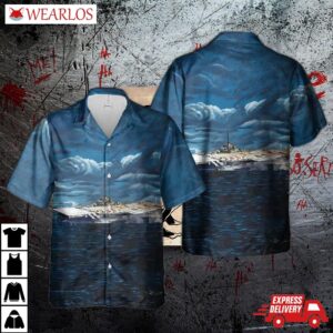 Us Navy, Wwii, Uss Antietam (cv-36) Hawaiian Shirt
