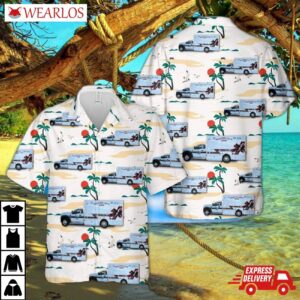 Us Texas Denver City Ems Hawaiian Shirt