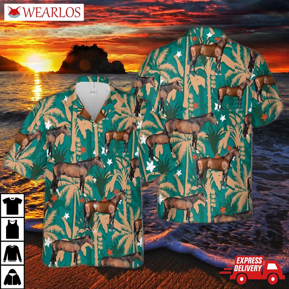 Us Thoroughbred Horse Hawaiian Shirt