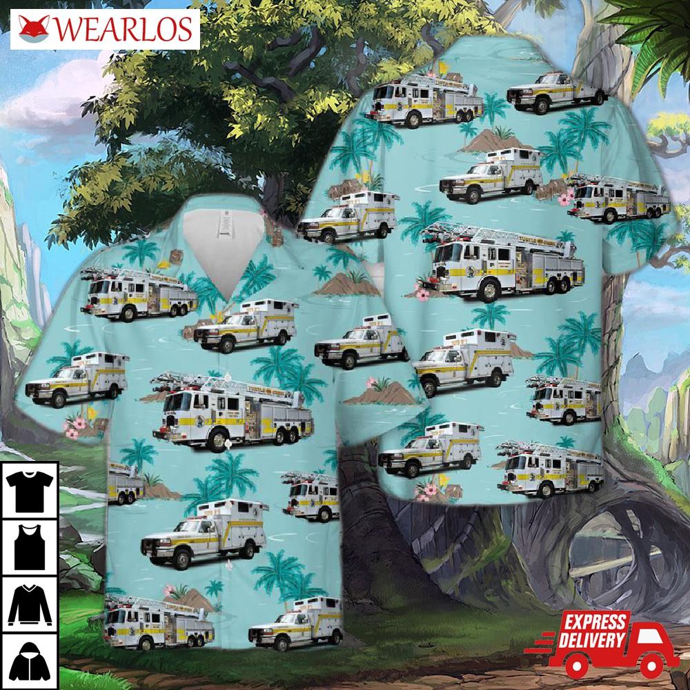 Us Turtle Creek Fire Department Hawaiian Shirt