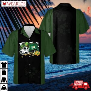 Us Waste Management Garbage Truck Patrick'day Hawaiian Shirt