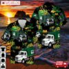 Us Waste Management Garbage Truck Patrick'day Hawaiian Shirt