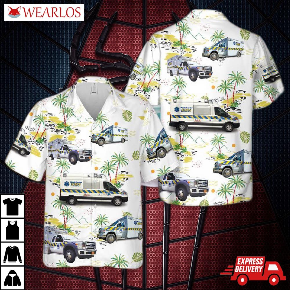 Us Westchester Ems Hawaiian Shirt