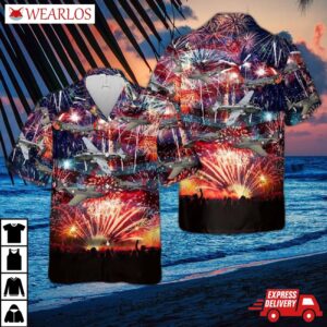 Usa Aircraft Of World War Ii, 4th July Hawaiian Shirt