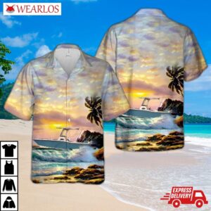 Usa Grady-white Boats Fisherman 216 Center Console Hawaiian Shirt