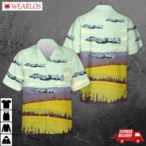 Usaf 104th Fighter Squadron Maryland Air National Guard A-10 Thunderbolt Ii Hawaiian Shirt