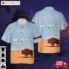 Usaf C-21a Learjet Of North Dakota Air National Guard 119th Wing Hawaiian Shirt