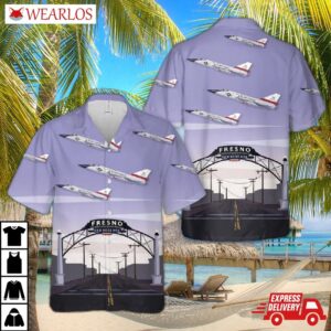 Usaf Convair F-106 Delta Dart 194th Fighter Squadron California Air National Guard Hawaiian Shirt