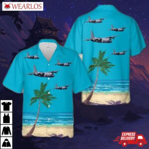 Usaf Hurlburt Field, 4th Special Operations Squadron Ac-130u Spooky Gunship Hawaiian Shirt