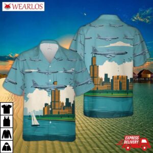 Usaf Illinois Air National Guard 108th Refueling Squadron Kc-135r Stratotanker Hawaiian Shirt
