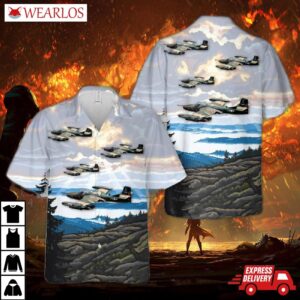 Usaf Illinois Air National Guard 169th Tactical Support Squadron Oa-37b Dragonfly Hawaiian Shirt