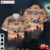 Usaf Iowa Air National Guard 124th Attack Squadron F-16 Fighting Falcon Hawaiian Shirt