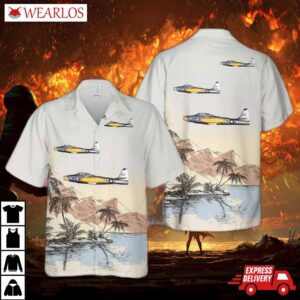 Usaf Kentucky Air National Guard 123rd Airlift Wing Republic F-84e Thunderjet Hawaiian Shirt