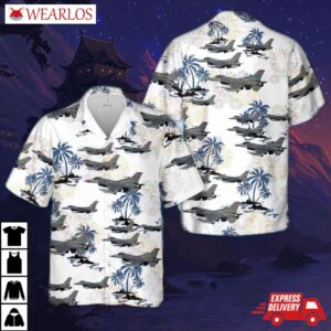 Usaf New Jersey Air National Guard 177th Fighter Wing F-16 Hawaiian Shirt