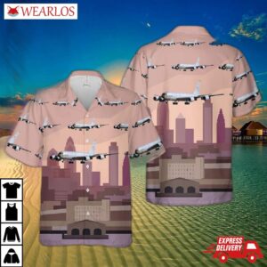 Usaf Pennsylvania Air National Guard 171st Refueling Wing Boeing Kc-135t Stratotanker Hawaiian Shirt
