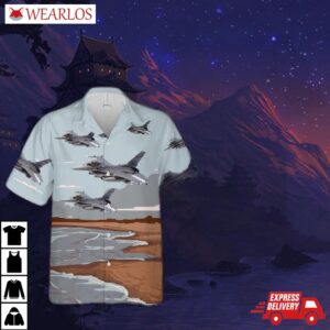 Usaf South Carolina Air National Guard 169th Fighter Wing F-16 Hawaiian Shirt