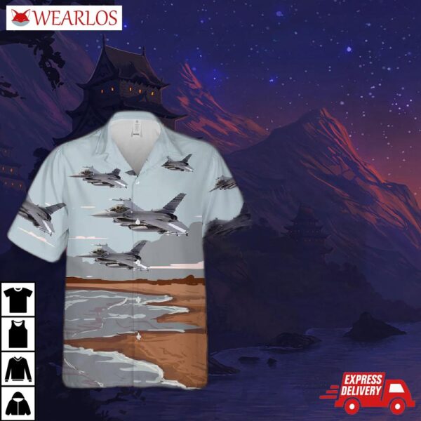 Usaf South Carolina Air National Guard 169th Fighter Wing F-16 Hawaiian Shirt