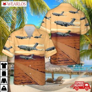 Usaf Tennessee Air National Guard 155th Airlift Squadron C-17 Hawaiian Shirt