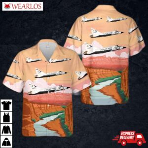 Usaf Texas Air National Guard 111th Fighter Interceptor Squadron Convair F-102a-55-co Delta Dagger Hawaiian Shirt
